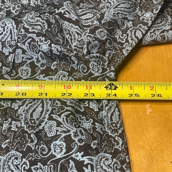 Panhandle Slim Pearl Snap Button Shirt Sawtooth Pockets Size Large Paisley Print - Picture 11 of 16